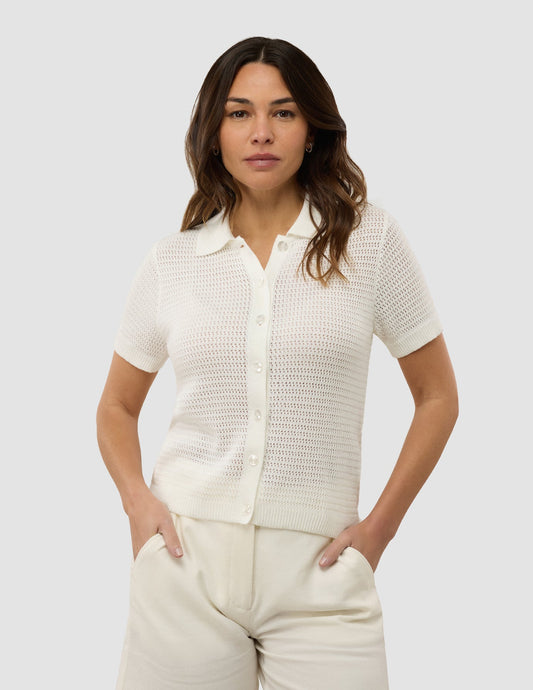Off White Kvindernes Strukturerede Polo